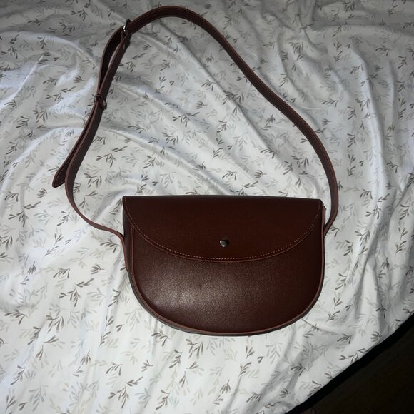 NWOT TeploLeather Half moon leather bag - Picture 2 of 6